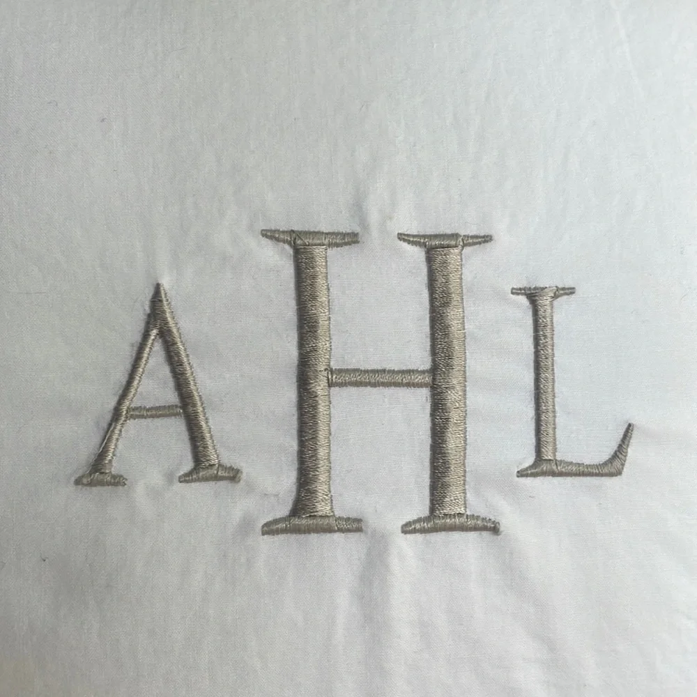 Pottery Barn AHL monogrammed pillow - Picture 2 of 4